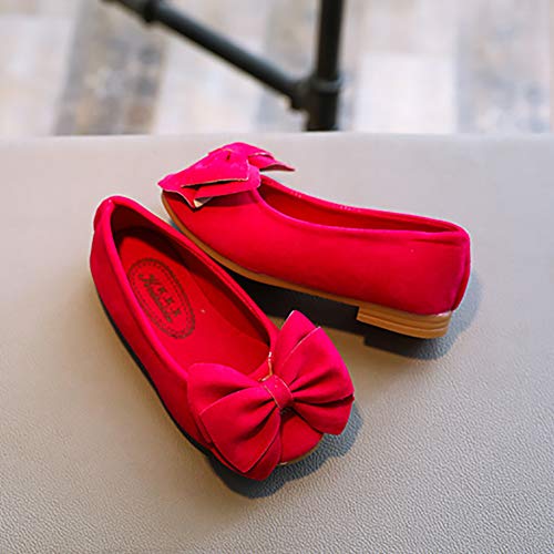 Girls Slip On Princess Dress Shoes Cute Bowknot Mary Jane Ballet Flats4