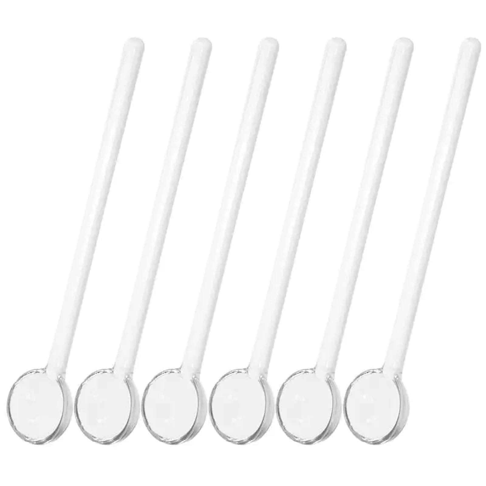 CuillèRe à Café En Verre 6 pièces/3 pièces cuillère en verre thé café cuillères à mélanger cuillères à remuer cuillères à glace agitateur tiges Cocktail Dessert expresso agitateurs 11.5CM CuillèRes à