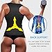 LODAY Women Neoprene Sauna Sweat Waist Trainer Vest with Zipper for Weight Loss Gym Workout Body Shaper Tank Top Shirt Black