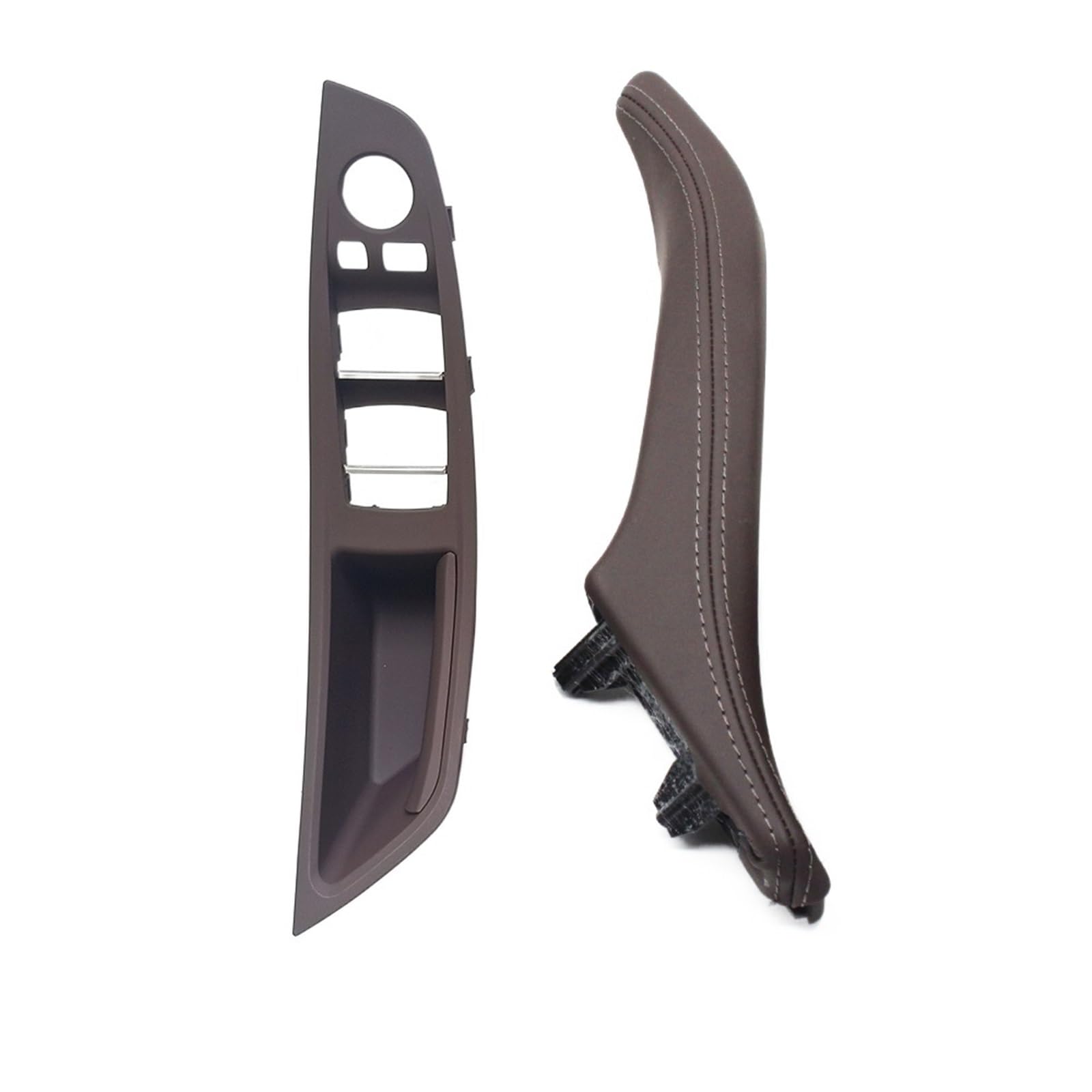OEXRIGRU Car Interior Door Handles for BMW 5 Series F10 F11 F18 520 523 525 528 530 540 LHD Car Interior Panel Door Handle Cover(Model A Moka)