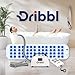 Dribbl Electric Bubble Massage Bathtub Mat – Non-Slip Full-Body Waterproof Hot Tub Spa Mat for Bath with Heater, Motorized Air Pump, and Remote Control, 6-Speed Adjustable Massage, Blue