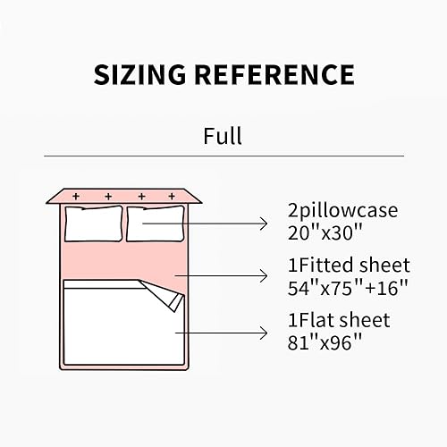 Miniatura 6 de EVERLY Juego de sábanas de lino tamaño Full, juego de sábanas de lino puro francés lavado a la piedra 100%, 4 piezas (1 sábana plana, 1 sábana
