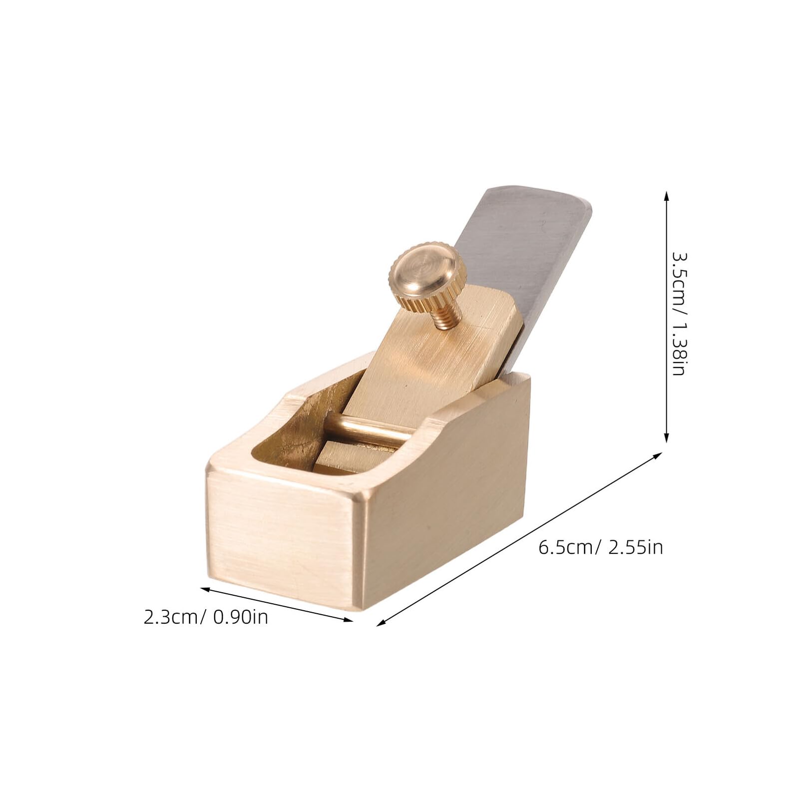 Mini Pialla Manuale in Ottone per Liutaio, per Rifinitura e Modellatura