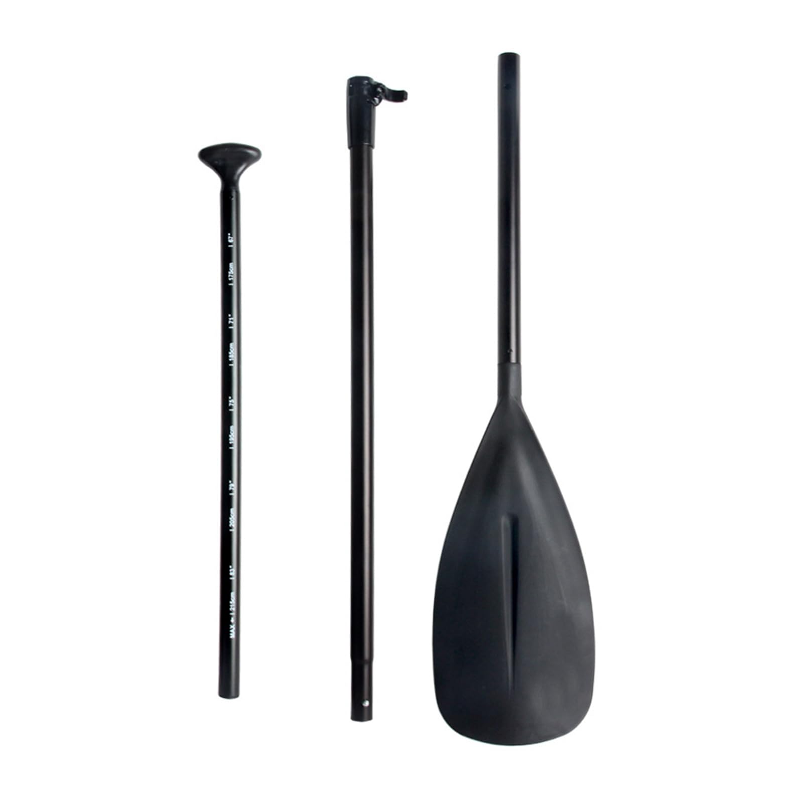 Remo telescópico de aleación de aluminio con agarre ergonómico desmontable extensible para kayak y deportes acuáticos de una sola cabeza