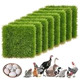 Couleurs fraîches : tapis de nid vert herbe fraîche, design durable qui imite le nid naturel Performance de couchage améliorée pour l'élevage d'animaux