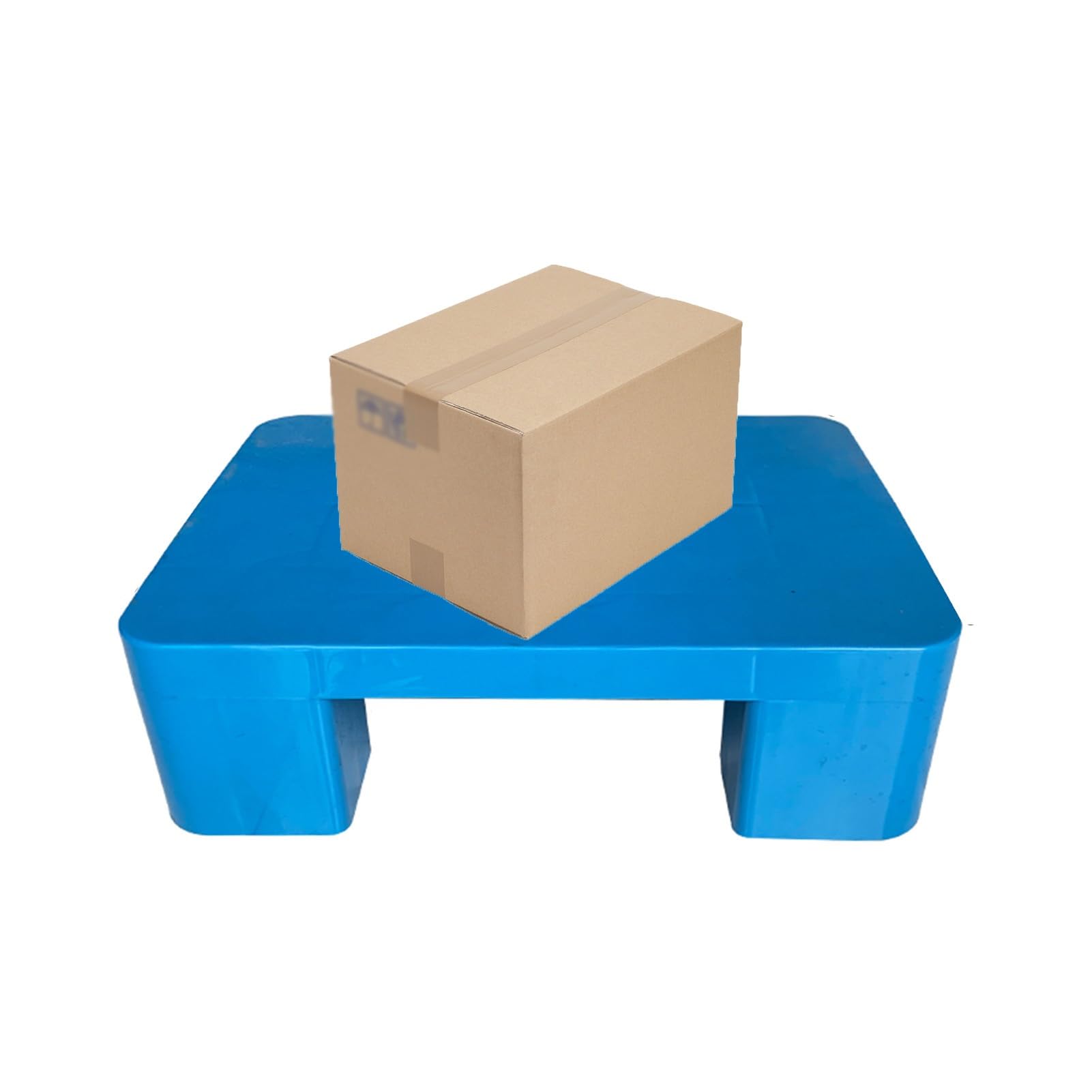 XPLKQXE Palette Plastique Légère Stockage, Palette Plancher Polyéthylène, Plate-Forme D'affichage Plateau D'articles HDPE, Panneau Protection Palettes (Couleur : Blue-50x40x12cm, Taille : 20pcs)