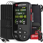 TENS Unit Muscle Stimulator Ultra for Pain Relief & Recovery, TENS EMS Machine with PMS Steady Mode, Dual Channel Stim Machine for Muscle Therapy, Black