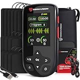 TENS Unit Muscle Stimulator Ultra for Pain Relief & Recovery, TENS EMS Machine with PMS Steady Mode, Dual Channel Stim Machine for Muscle Therapy, Black