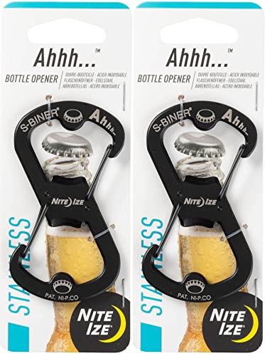 NITE IZE S Biner Ahhh, Black - 2 Count