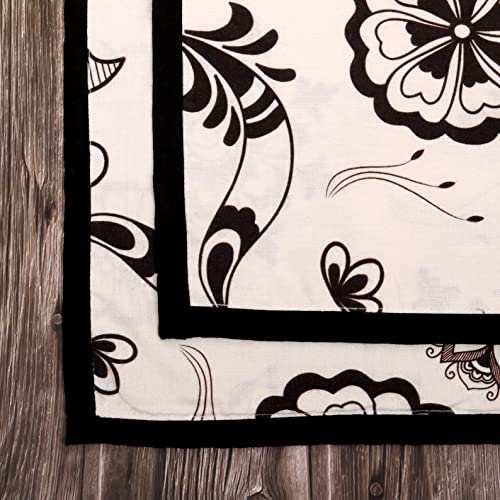 Sapphire-Web Black Persia Paisley Print Pure Cotton 1 Piece Kitchen Towels 16 Inch By 18 Inch #TOP3