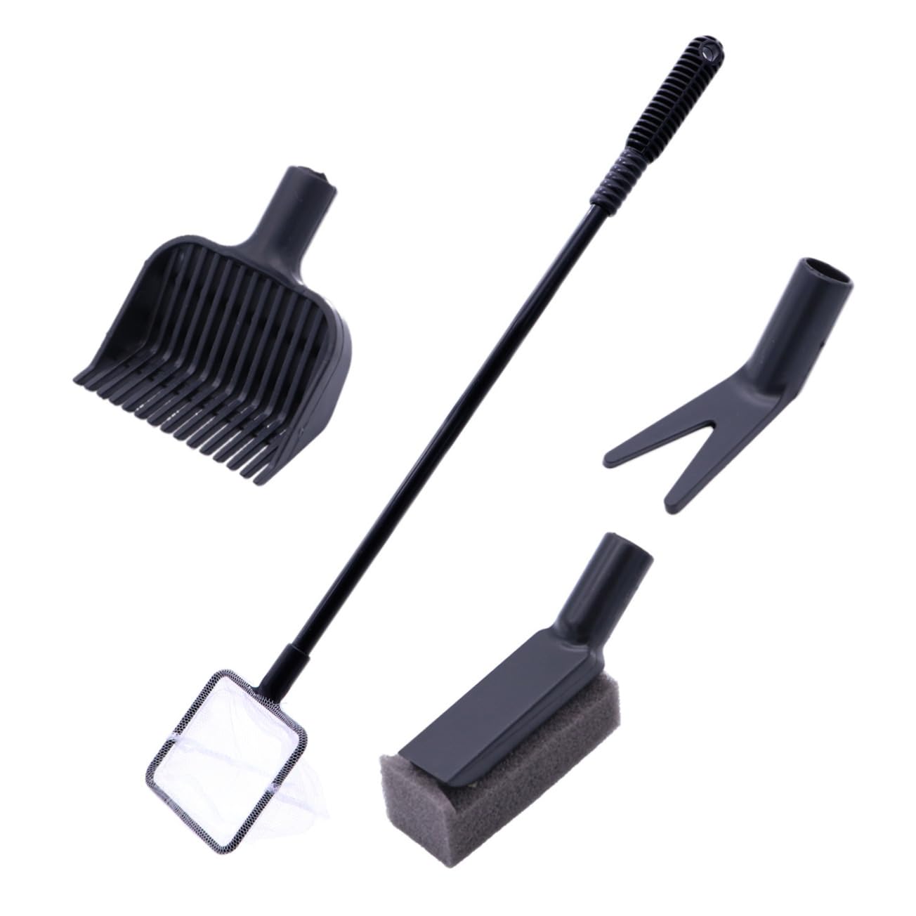 NOLITOY Fish Tank Brush Set Aquarium Cleaning Kit Brush Net Rake and Sponge for Easy Cleaning