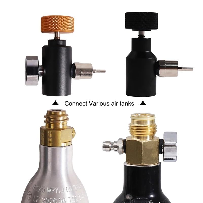 Adattatore di ricarica per bottiglia di CO2, connettore di riempimento della cartuccia di CO2, regolatore regolabile per fusto di birra e SodaStream(CGA320)