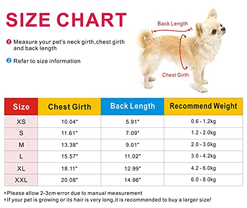Idepet Pet Dog Hoodies Dog Clothes for Small Dogs Vest Chihuahua Clothes Warm Coat Jacket Autumn Puppy Outfits Cats Dogs… - Image 6