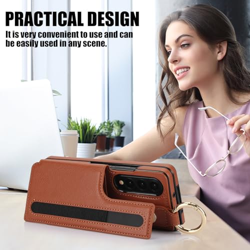 Housse Samsung Galaxy Z Fold 3 5G avec porte-stylo pour travailler en déplacement