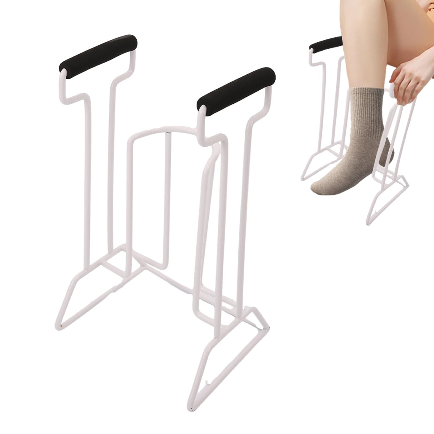 Infila Calze Per Anziani,Infila Calze,Infila Calze In Acciaio Per Anziani Facile Da Usare - Infila Calze Elastiche Compressive Per Anziani,Adatto a Donne In Gravidanza,Con Mobilità Ridotta