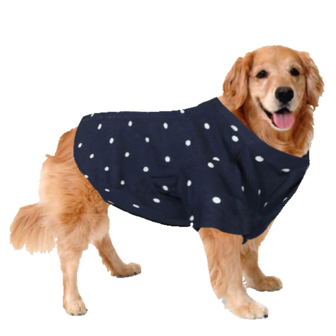 Sage Square Dog Shirt Polka - Stylish Blue & White Polka Dot Casual Shirt for Dogs, Polka Dot Dog Shirt in Blue, Premium Cotton Polka Dot Pet Shirt (Red 28 Inch) (B0B6RLTVMP) Amazon Price History, Amazon Price Tracker