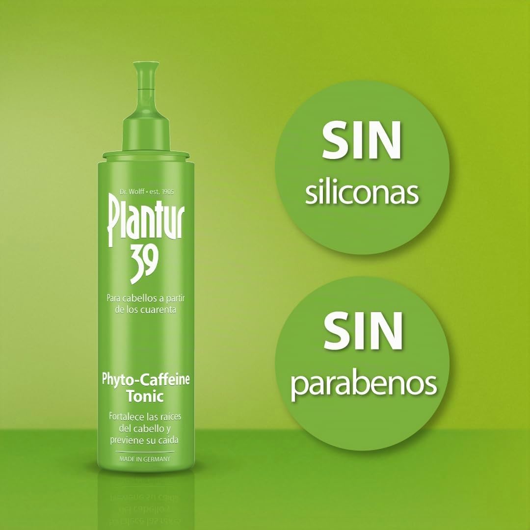 Plantur 39 Phyto Caffeine Tonic 2x200ml I Tonico previene y reduce la pérdida de cabello | Apoye el crecimiento del cabello y el engrosamiento del cabello