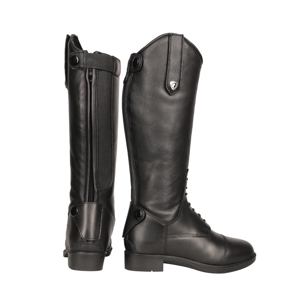 Hy - Kinder Reitstiefel Cascano, Leder (28 EU) (Schwarz)