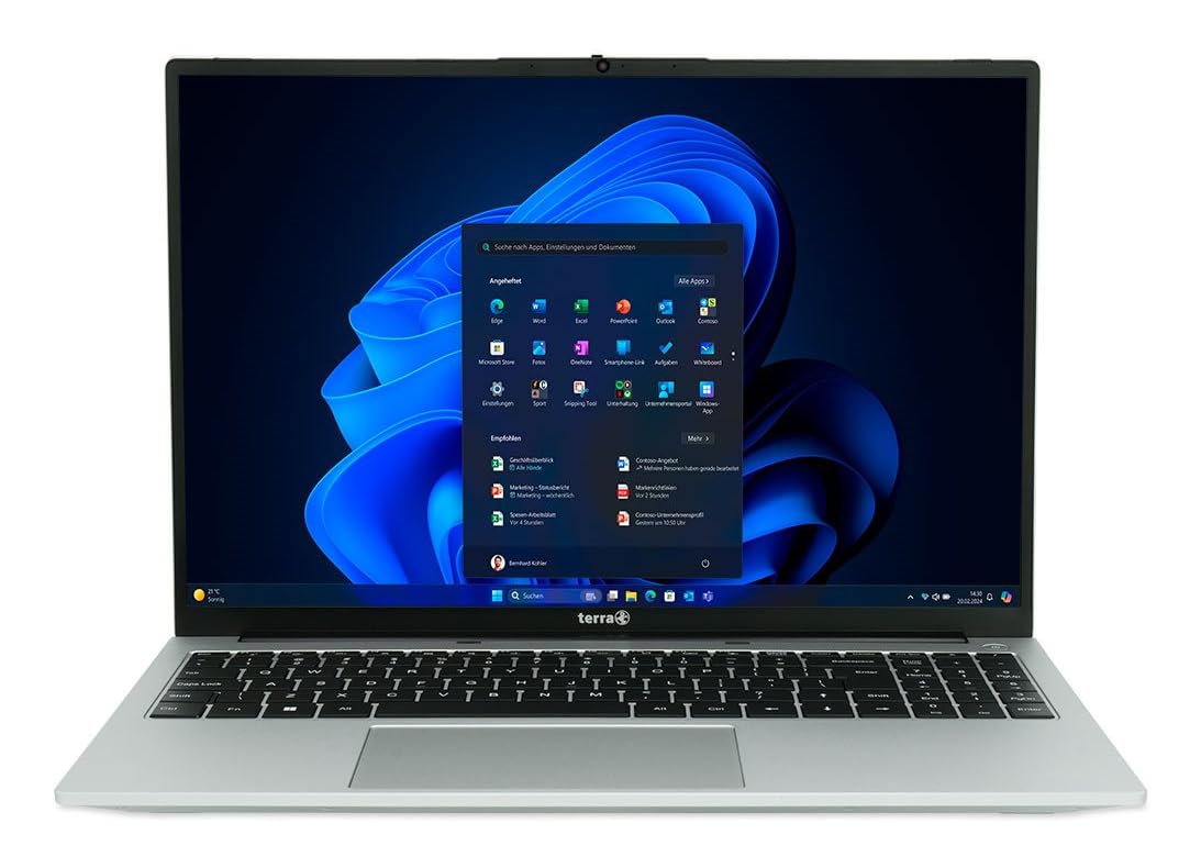 Terra Mobile 1610A R7-7730U W11P, Laptop, AMD Ryzen 7, 2 GHz, 40,6 cm (16"), 1920 x 1200 Pixel, 16 GB RAM, 512 GB SSD (1220868)