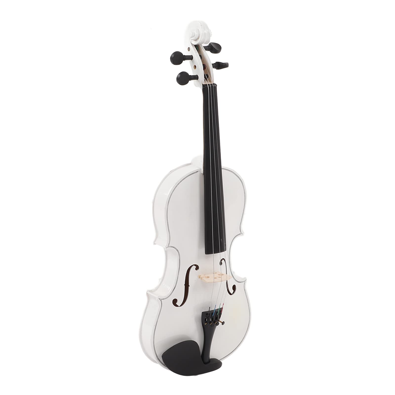 Generic Kit per Violino in Legno per Principianti con Colofonia per per Studenti Adulti in Misura 4/4 Bianca