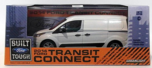 GreenLight 1:43 Scale 2014 Ford Transit Connect Die-Cast Model Car - White (Collector Edition) - View #2