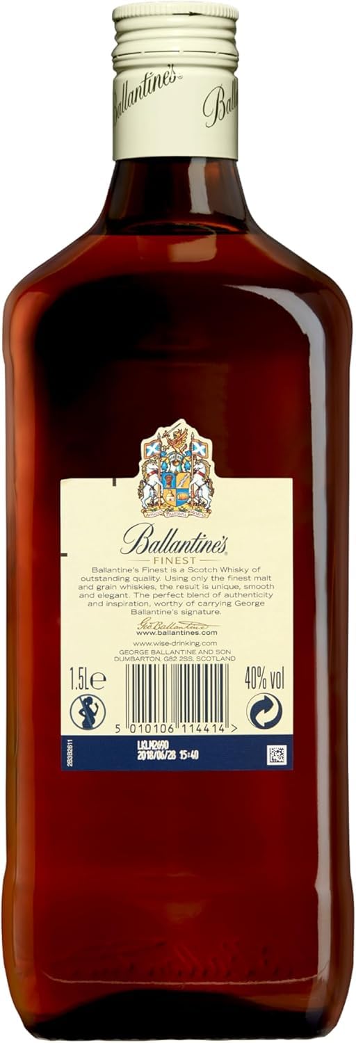 Coca-Cola Light - Refresco de cola sin azúcar, sin calorías - Pack 24 latas 330 ml + Ballantine's Finest Whisky Escocés de Mezcla, 1.5L