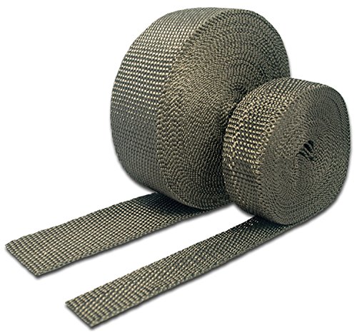 Image of Thermo-Tec 11041 1 inch Wide x 50' Long Carbon Fiber /Basalt Header /Exhaust Wrap (Roll)