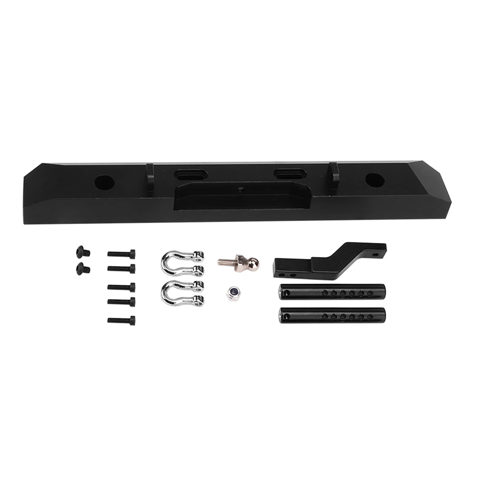 Stop aluminium RC osłona tylnego zderzaka części zamienne akcesoria do RGT 1/10 ciężarówka Overland Rock Cruiser EX86100 (Black B-R86026S)