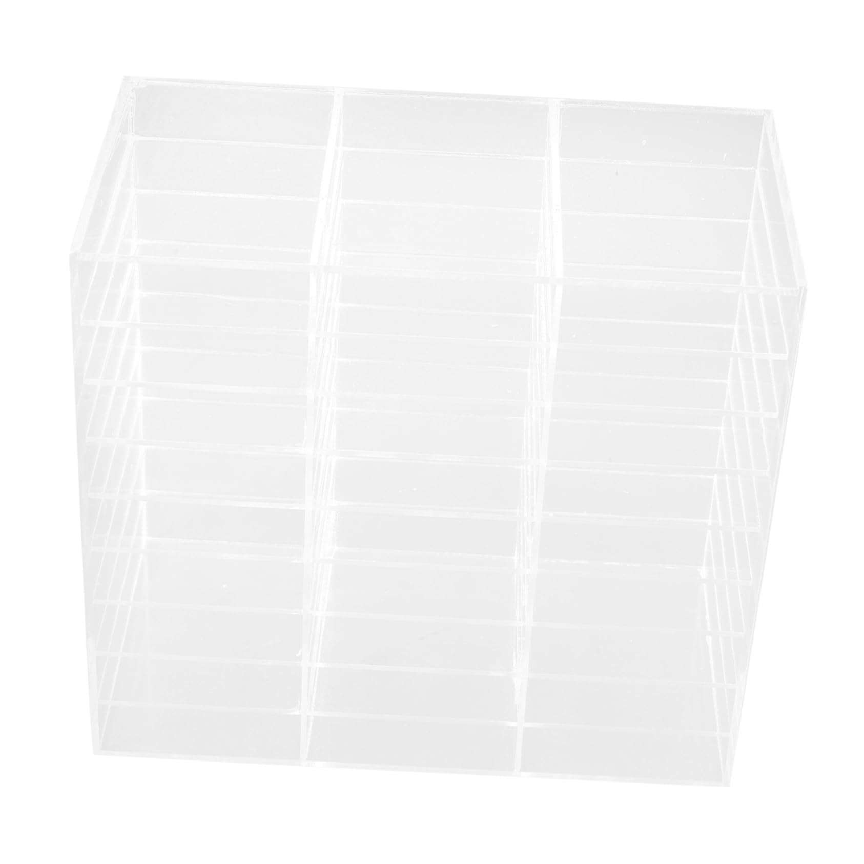 Porta Pennarelli in Acrilico Organizzatore da Tavolo Contenitore per Penne e Pennarelli Portapenne Portatile e Resistente