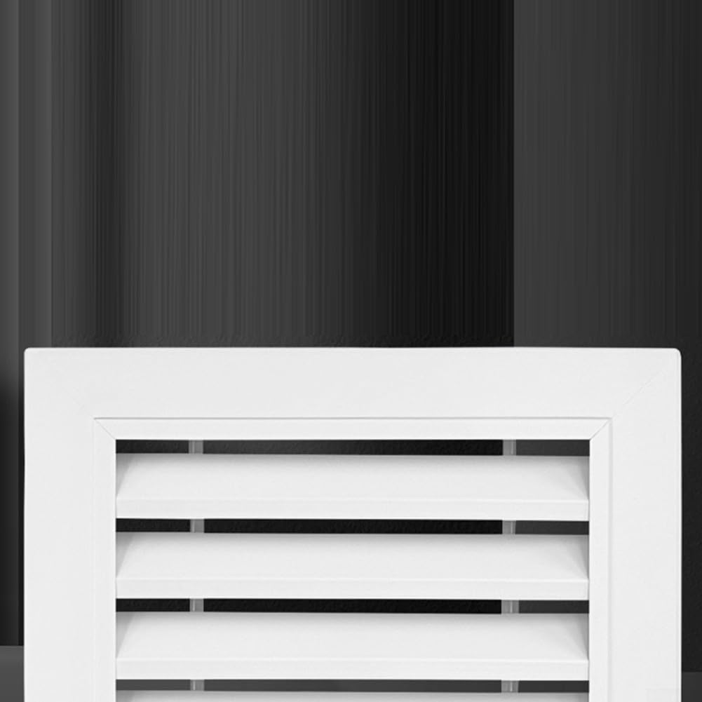 Rejilla de ventilación de aluminio, para paredes exteriores, áticos, cobertizos, puertas (450 x 450 mm)