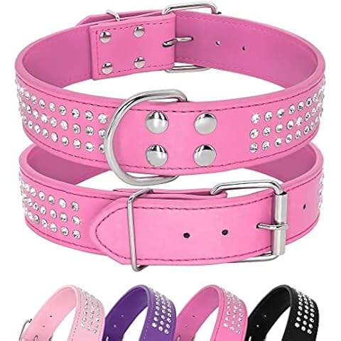 Berry Pet Rhinestones Dog Collar Cover