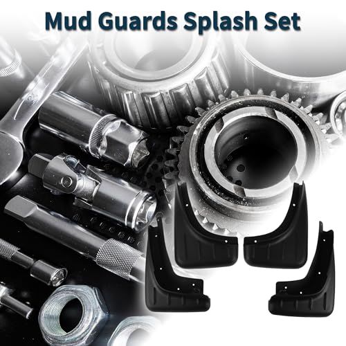 Image of Mud Flaps Splash Guards for Porsche Macan 2014-2023 W /Mount Accessories Mud Guards Front and Rear 1 Set