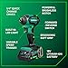 Metabo HPT 18V MultiVolt Cordless Brushless Driver Drill & Impact Driver Combo Kit, Power Tool Kit, 2 Lithium-Ion Metabo HPT Batteries and Charger, High Torque, Compact Lightweight Design, KC18DEXQB