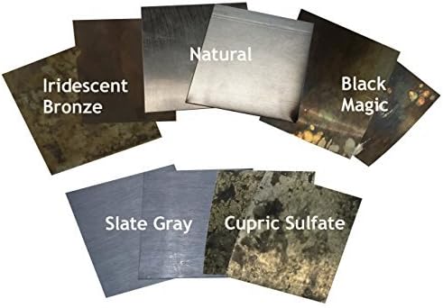 Zinc Sheet Sample Pack for Counter Tops, Table Tops and Bars