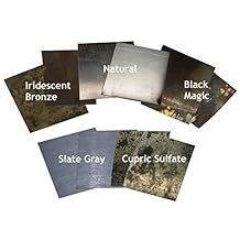 Zinc Sheet Sample Pack for Counter Tops, Table Tops and Bars