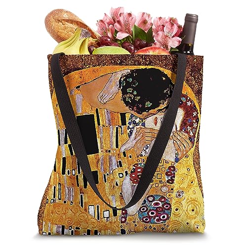 Gustav Klimt The Kiss - Vintage Art Nouveau Tote Bag miniatura 4