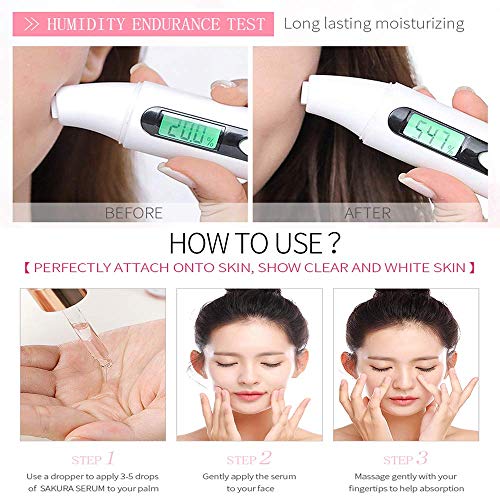 Akary 004 Sakura Face Fluid Essence Moisturizing Skin Shining Cherry Blossom Hyaluronic Acid Serum Essence Shrink Pores Tightening Skin Face Solution thumb #5