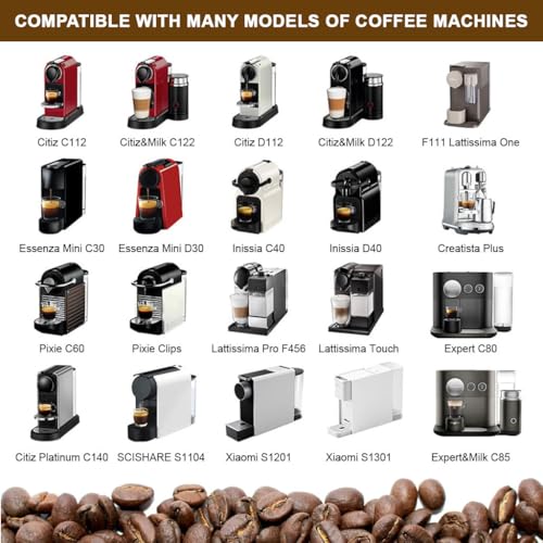 Image of Supvox 2Pcs Reusable Stainless Steel Coffee Pods Compatible with Nespresso