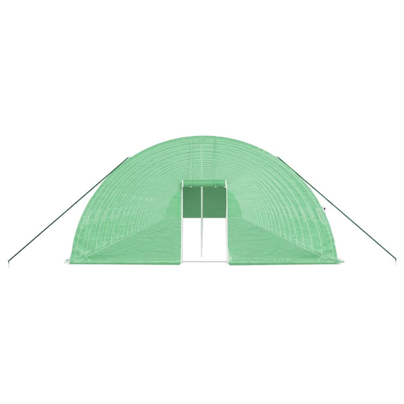SECOLI Szklarnia foliowa, odporna na warunki zimowe, tunel foliowy, szklarnia ze stalową ramą, zielona, 144 m², 24 x 6 x 2,85 m, pomidory, szklarnia, tunelowa, szklarnia, zimowa, odporna na mróz
