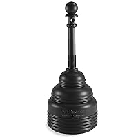 Vista 4 de Eagle 1206beige polietileno de alta densidad (HDPE) safesmoker recipiente de cigarrillo, 5 Quart Capacidad, Gris, 1