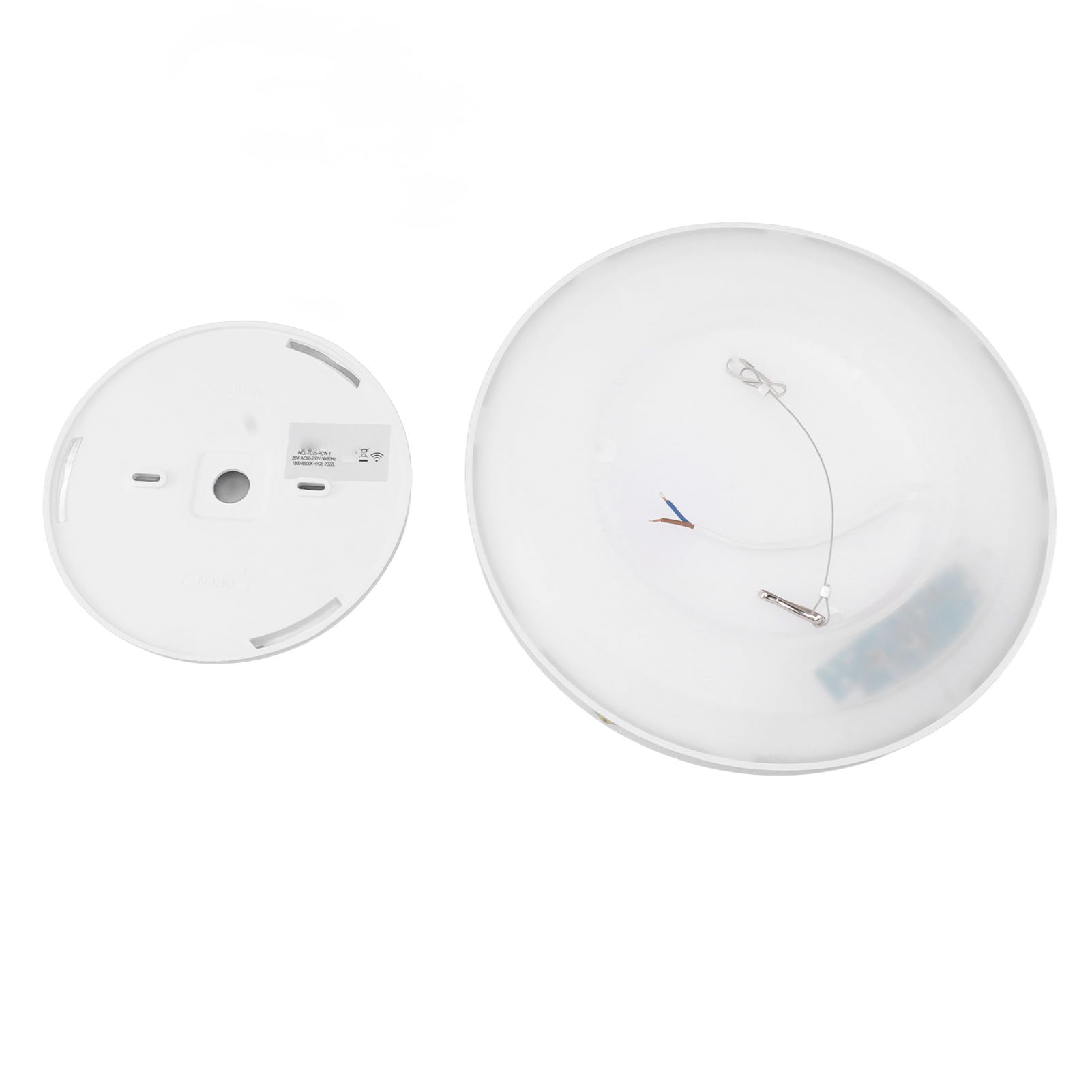 Cocoarm Lámpara de Techo Inteligente WiFi LED Lámpara de Techo 25W PVC PMMA 1800 a 6500K RGB 2300LM Ultra Delgada 11.5 X 11.5 X 1in para Dormitorio, Baño, Cocina, Sala de Estar
