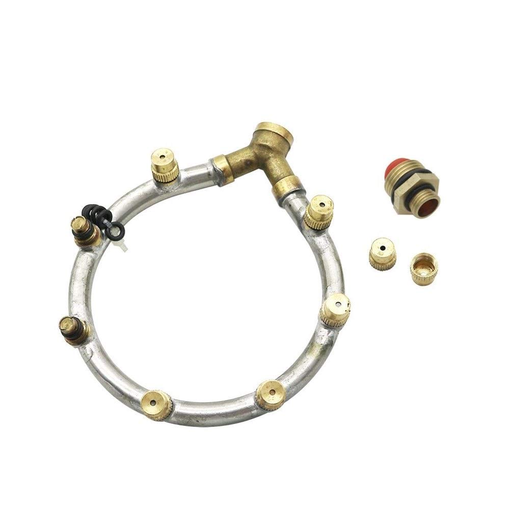 Gartenbewässerungsdüse mit verstellbarem Sprühnebel-Sprinkler für Bewässerung und Befeuchtung, Staubsprüher-Kühlsystem, M14 x 1,5 mm