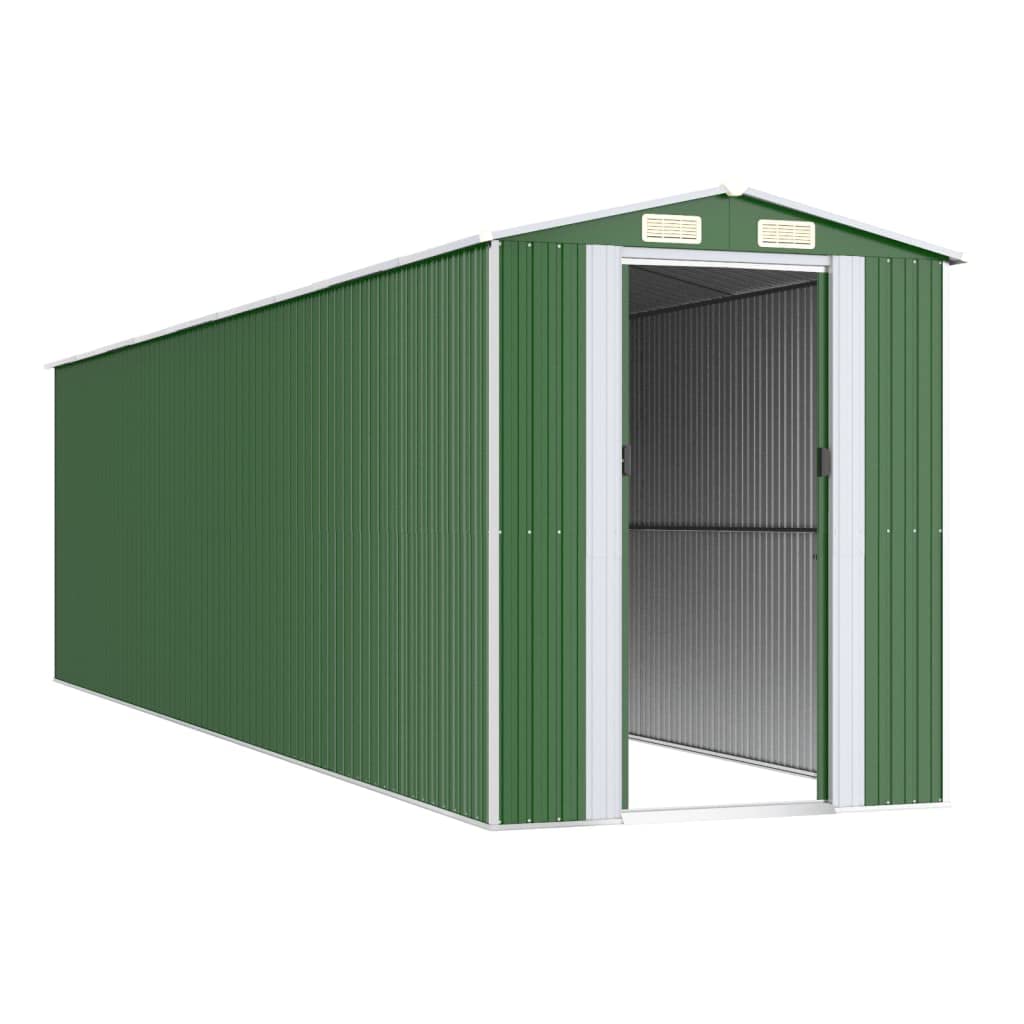 Générique Abri de Jardin Vert 192x772x223 cm Acier galvanisé,Maison & Jardin,Pelouses & Jardins,Vie en extérieur,Structures extérieures,Cabanes & abris de Jardin,3147434