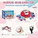 Tacobear Krabbe Baby Spielzeug 6 8 9 10 12 Monate Musikalische Krabbelspielzeug mit 50 Lieder und Aufnahmefunktion Crawling Crab Tummy Time Toys Baby Geschenk ab 1 Jahr Mädchen Junge