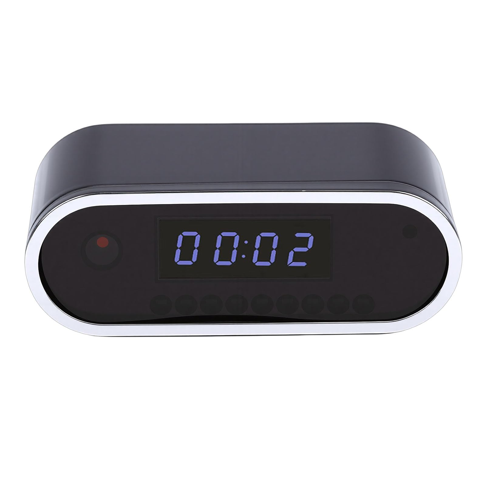 Sveglia,Telecamera di Sicurezza Nascosta FHD 1080p,Telecamera Orologio WiFi con Rilevamento di Movimento e Visione Notturna,12/24 Ore,Display con Cifre per Viaggi in Cam