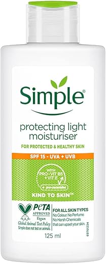 simple Kind To Skin Protecting Light Moisturiser 125 Ml, Liquid