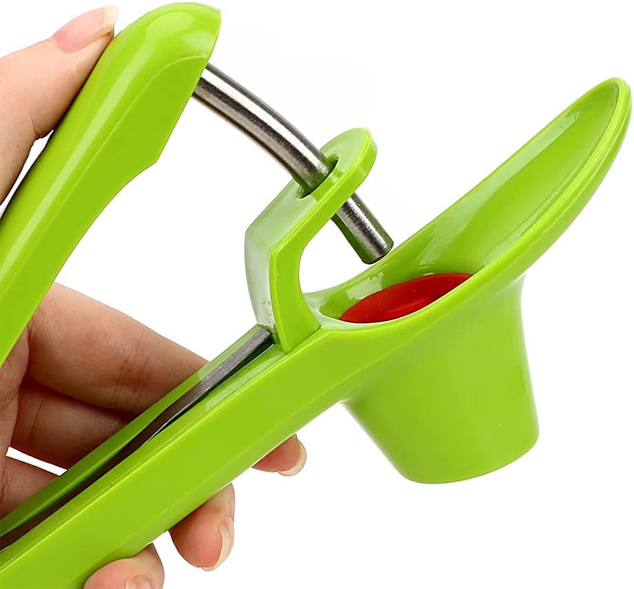 7.8inch Cherry Fruit Kitchen Pitter r Olive Core Corer Pit Tool Seed Gadget Stoner (Color : Black) (Green)
