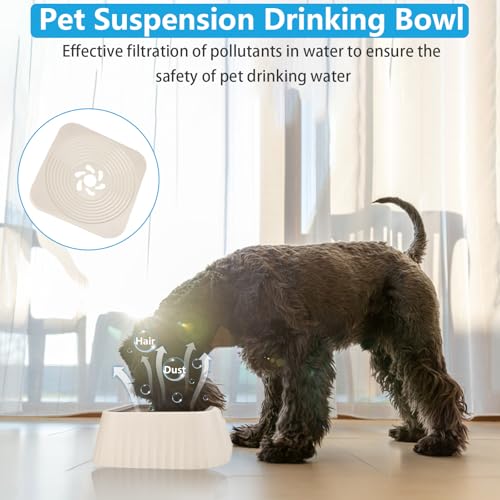 Rzspher Trinknapf Hund Anti Schlabber, 1.3L Anti Schlabber Wassernapf, Hundenapf Auslaufsicher Wassernapf für kleine, mittlere und große Hunde
