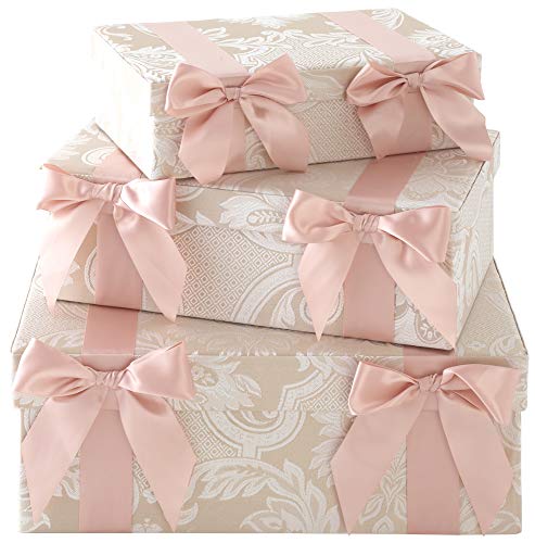 ロイヤルアーデン 収納ケース クラシックベージュ・76254 Lサイズ:W39.5×D28.5×H14cm、Mサイズ:W35×D24×H11cm、Sサイズ:W29.5×D18.5×H8cm