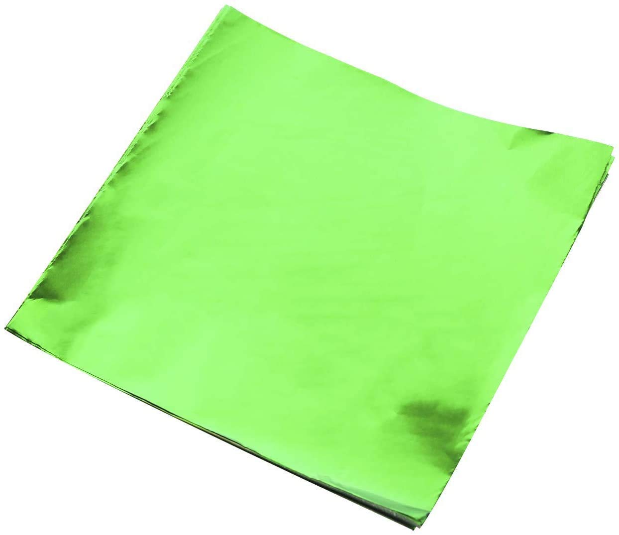 Bakefy� Green 325 Pieces Chocolate Candy Wrappers Aluminium Foil Paper Wrapping Papers Square Sweets Lolly Paper Food Safety Candy Tin Foil Wrappers for Candy Packaging Decoration